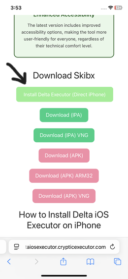 Click Delta iOS Executor